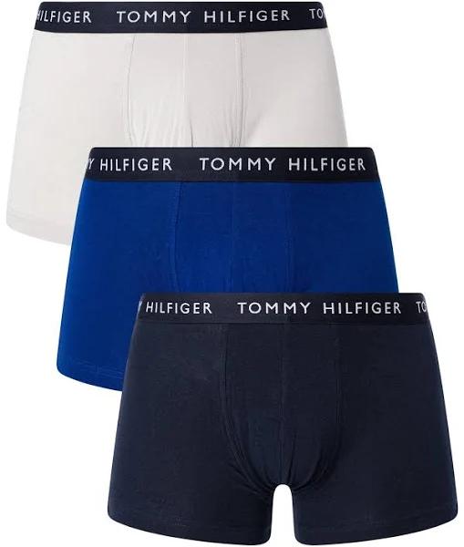 Tommy Hilfiger Logo Waistband Trunks 3-Pack in Multi Assorted S