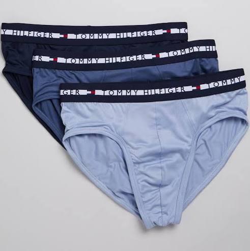 Tommy Hilfiger - Men's Blue Pyjama Tops - Comfort Plus Briefs - 3-Pack - Size L at The Iconic