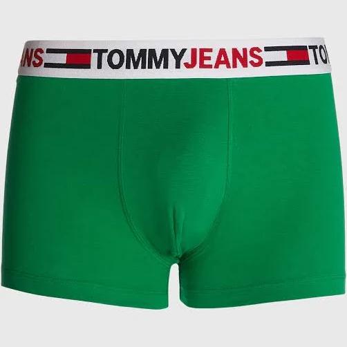 Tommy Hilfiger - Men's Green Trunks - Tommy Jeans Trunks - Size L at The Iconic