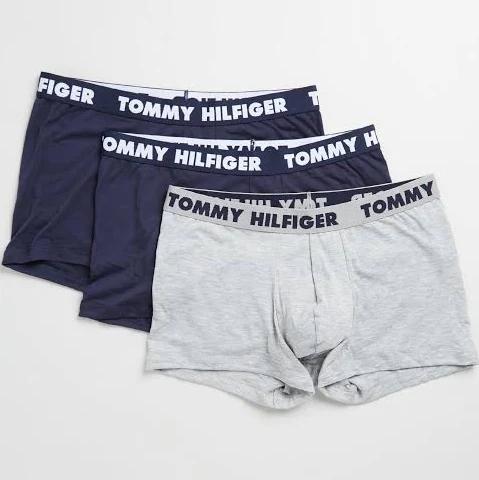 Tommy Hilfiger - Men's Grey Trunks - Statement Flex Trunks 3-Pack - Size XXL at The Iconic