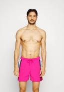 Tommy Hilfiger Side Flag Swim Shorts Pink White Red - L