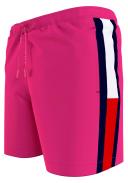 Tommy Hilfiger Side Flag Swim Shorts Pink White Red - M