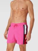 Tommy Hilfiger Side Flag Swim Shorts Pink White Red - M