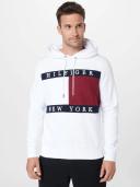 Tommy Hilfiger Structure Flag Hoody in White XS