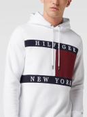 Tommy Hilfiger Structure Flag Hoody in White XXL