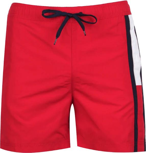 Tommy Hilfiger Swim Flag Shorts - Red