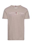 Tommy Hilfiger Teen Beige Cotton Logo T-Shirt