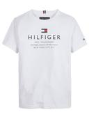 Tommy Hilfiger Teen Boys White Cotton Logo T-Shirt