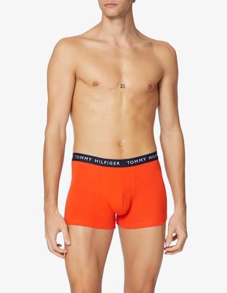 Tommy Hilfiger UM0UM022030UG Men Pants brown/navy/blue L