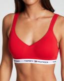 Tommy Hilfiger Women's Classic Cotton Light Lift Bralette - Apple Red
