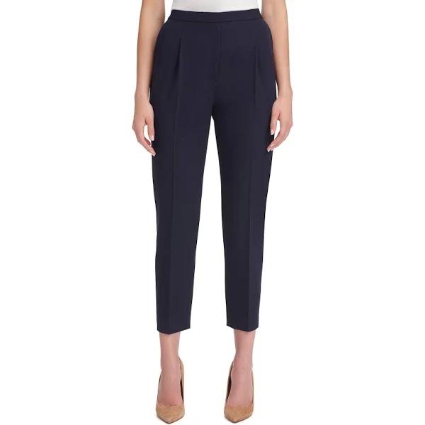 Tommy Hilfiger Women's Dress Pant Midnight Pleated Crop Pants 14