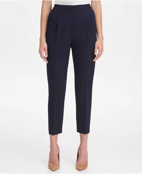 Tommy Hilfiger Women's Dress Pant Midnight Pleated Crop Pants 8