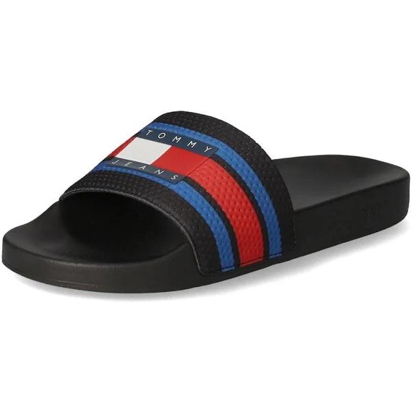 Tommy Jeans Neo Pool Mens Slide Sandals in Black 44 EU