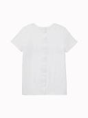 Tommy Seated Stripe Crew Tee - White, M