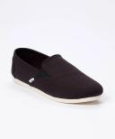 Toms Women's Alpargatas Black Redondo 2.0 Canvas Slip-on Flat 6.5 B
