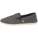 Toms Women's Alpargatas Black Twll Chambray Redondo Canvas Slip-on Flat 5.5 B