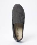 Toms Women's Alpargatas Black Twll Chambray Redondo Canvas Slip-on Flat 6 B