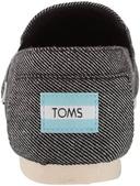 Toms Women's Alpargatas Black Twll Chambray Redondo Canvas Slip-on Flat 7.5 B