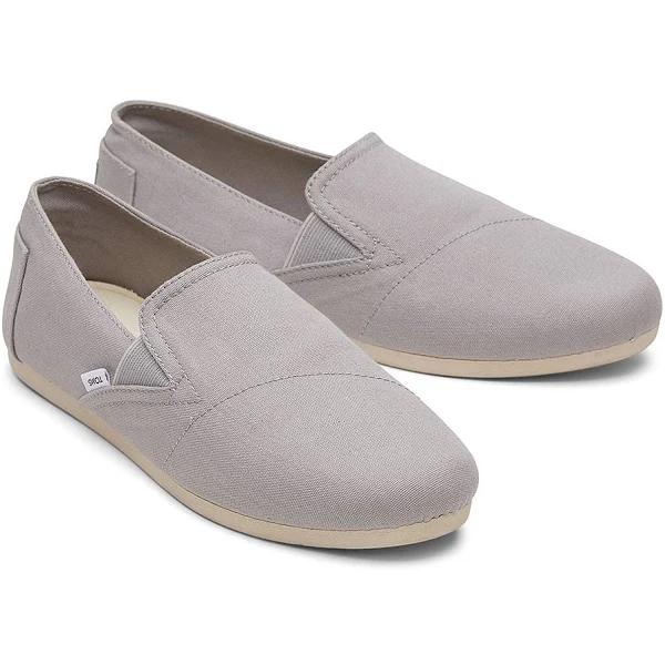 Toms Women's Alpargatas Drizzle Gray Redondo 2.0 Canvas Slip-on Flat 5.5 B