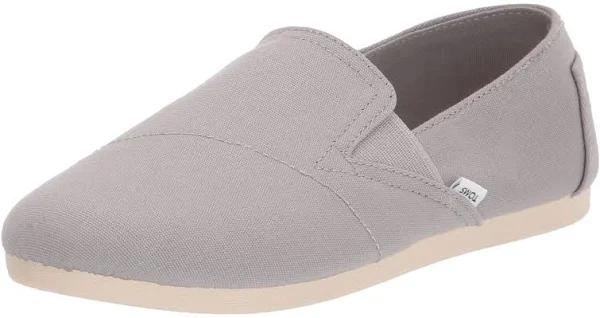 Toms Women's Alpargatas Drizzle Gray Redondo 2.0 Canvas Slip-on Flat 6 B