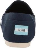 Toms Women's Alpargatas Navy Redondo 2.0 Canvas Slip-on Flat 7.5 B