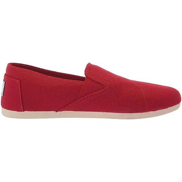 Toms Women's Alpargatas Red Redondo 2.0 Canvas Slip-on Flat 6.5 B