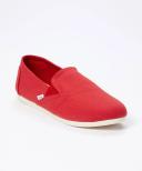 Toms Women's Alpargatas Red Redondo 2.0 Canvas Slip-on Flat 7.5 B