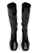 Tony Bianco Damon Boots in Black Crinkle Patent Black 6