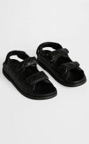 Tony Bianco Hiranni Black Sheep Nappa Sandals Black 40