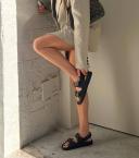 Tony Bianco Hiranni Black Sheep Nappa Sandals Black 40