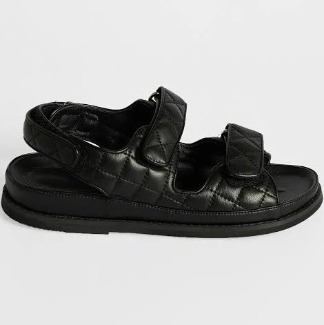Tony Bianco Hiranni Black Sheep Nappa Sandals Black 40