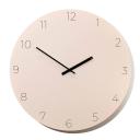 Too Design Minimal Clock - almond Cream, 49cm / Black / Black Numbers