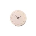 Too Design Minimal Clock - almond Cream, 49cm / Black / Black Numbers