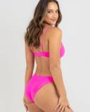 Topanga Women's Gigi Classic Bikini Bottom in Pink | Size 10