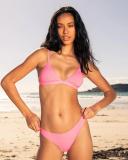 Topanga Women's Gigi Classic Bikini Bottom in Pink | Size 10