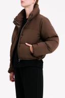 Topher Puffer Jacket - Cola XS