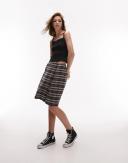 Topshop Rib Singlet in Black