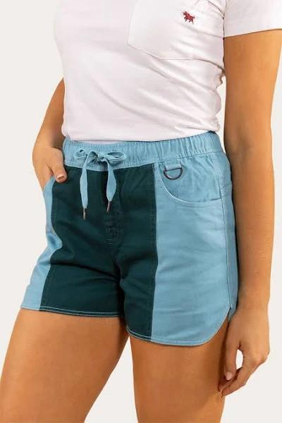 Tora Womens Heavy Weight Ruggers - Arctic blue/dark Teal 18 / Arctic Blue with Dark Teal