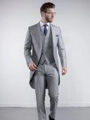 Torre Men’s Light Weight Pearl Grey Mohair Waistcoat | Torre | menswearr.com 48R