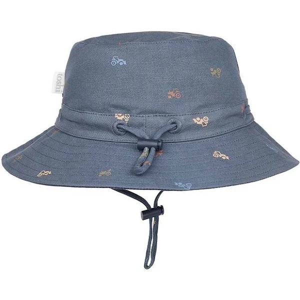 Toshi Boys Tractor Drifter Sunhat - Navy- Swimwear Galore