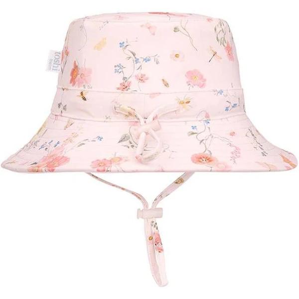 Toshi Girls Maya Swim Sunhat - Baby Pink- Swimwear Galore