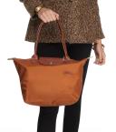 Tote Bag M Le Pliage Green Cognac Longchamp