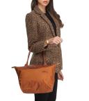 Tote Bag M Le Pliage Green Cognac Longchamp