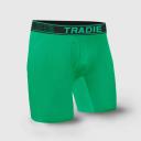 Tradie Bamboo No Chafe Long Leg Trunk - Green - MJ4584SKG