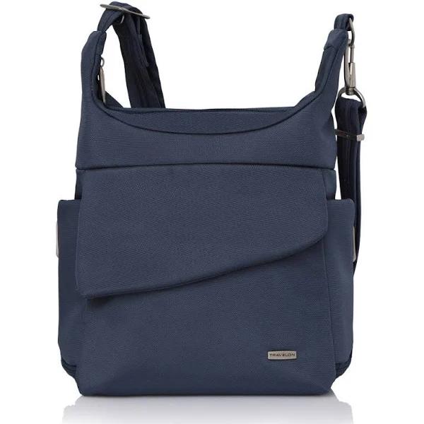 Travelon Anti-theft Classic Messenger Bag (Blue - Exclusive Color)