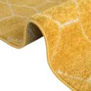 Trellis Frieze 122cm x 122cm Square Yellow Geometric Area Rug