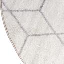 Trellis Frieze 122cm x 183cm Oval Ivory Geometric Area Rug