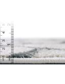 Trellis Frieze 125cm x 125cm Round Ivory Geometric Area Rug