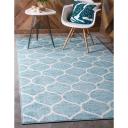 Trellis Frieze 125cm x 125cm Round Ivory Geometric Area Rug