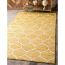 Trellis Frieze 125cm x 125cm Round Ivory Geometric Area Rug